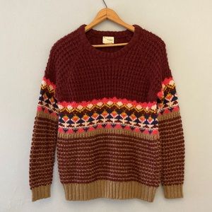 Vintage style knit sweater